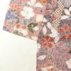 小紋 良品 しつけ糸付き ふくれ織 正絹 花柄 袷仕立て 多色使い_画像13