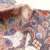 小紋 良品 しつけ糸付き ふくれ織 正絹 花柄 袷仕立て 多色使い_画像21
