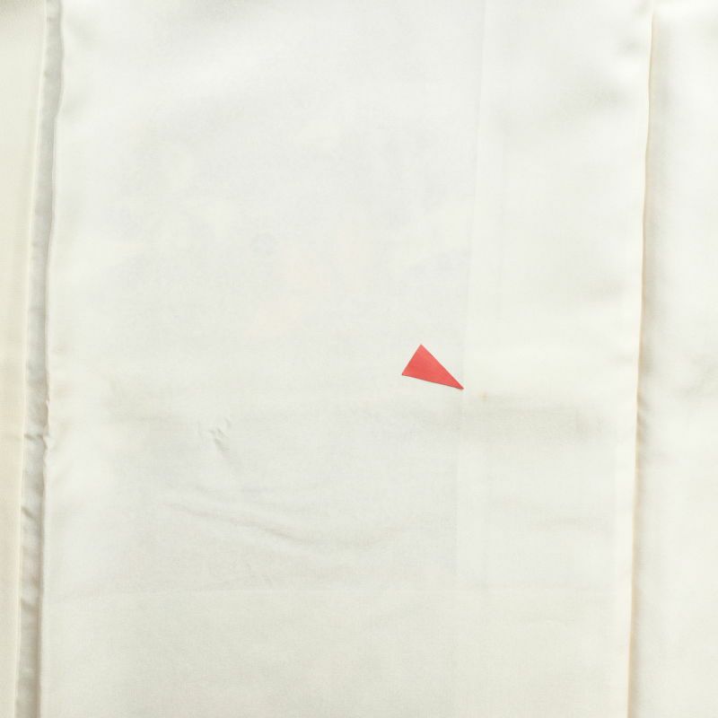 小紋 良品 しつけ糸付き ふくれ織 正絹 花柄 袷仕立て 多色使い_画像27