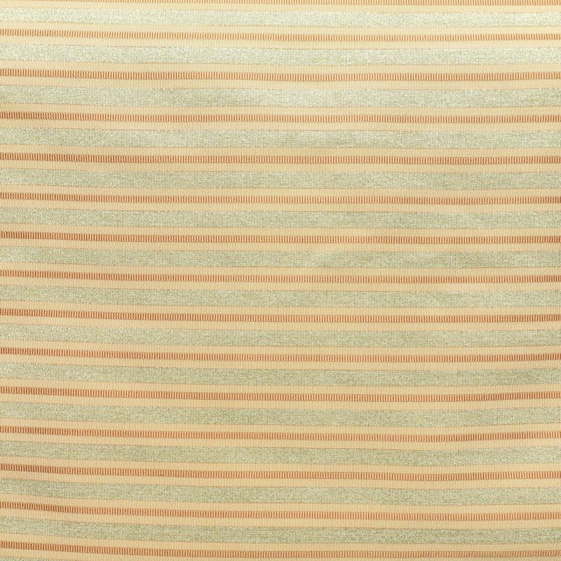 袋帯 六通柄 一般用 正絹 縞柄・線柄 緑・うぐいす色_画像2