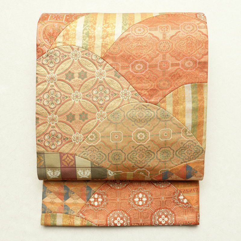 袋帯 全通柄 良品 フォーマル用 正絹 古典柄 多色使い_画像1