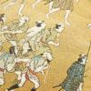 袋帯 全通柄 良品 フォーマル用 正絹 人物・動物柄 黄・黄土色_画像7