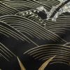 訪問着 良品 正絹 共八掛 箔 金彩 木の葉・植物柄 袷仕立て グレー_画像9