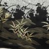 訪問着 良品 正絹 共八掛 箔 金彩 木の葉・植物柄 袷仕立て グレー_画像15