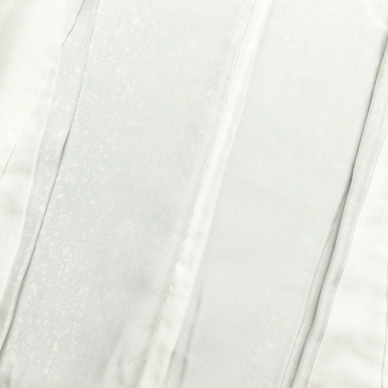 訪問着 良品 正絹 共八掛 箔 金彩 木の葉・植物柄 袷仕立て グレー_画像29