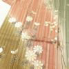 訪問着 しつけ糸付き 金駒刺繍 箔 正絹 花柄 袷仕立て 緑・うぐいす色_画像5