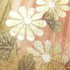 訪問着 しつけ糸付き 金駒刺繍 箔 正絹 花柄 袷仕立て 緑・うぐいす色_画像8