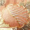 訪問着 しつけ糸付き 金駒刺繍 箔 正絹 花柄 袷仕立て 緑・うぐいす色_画像10