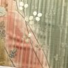 訪問着 しつけ糸付き 金駒刺繍 箔 正絹 花柄 袷仕立て 緑・うぐいす色_画像17