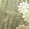 訪問着 しつけ糸付き 金駒刺繍 箔 正絹 花柄 袷仕立て 緑・うぐいす色_画像19
