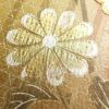訪問着 しつけ糸付き 金駒刺繍 箔 正絹 花柄 袷仕立て 緑・うぐいす色_画像21