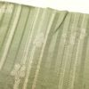 訪問着 しつけ糸付き 金駒刺繍 箔 正絹 花柄 袷仕立て 緑・うぐいす色_画像27