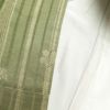 訪問着 しつけ糸付き 金駒刺繍 箔 正絹 花柄 袷仕立て 緑・うぐいす色_画像31