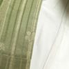 訪問着 しつけ糸付き 金駒刺繍 箔 正絹 花柄 袷仕立て 緑・うぐいす色_画像31