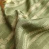 訪問着 しつけ糸付き 金駒刺繍 箔 正絹 花柄 袷仕立て 緑・うぐいす色_画像35