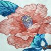袋帯 六通柄 フォーマル用 正絹 花柄 椿 青・紺_画像3