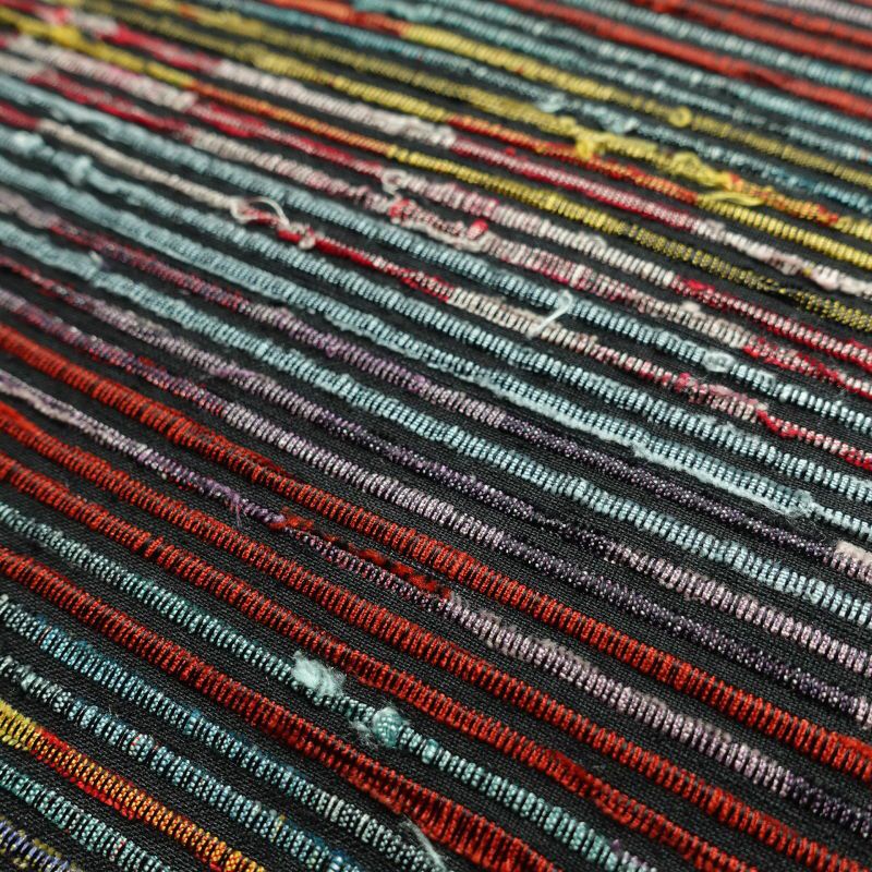 袋帯 太鼓柄 美品 一般用 正絹 縞柄・線柄 黒_画像7