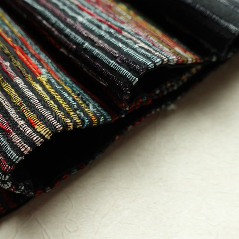 袋帯 太鼓柄 美品 一般用 正絹 縞柄・線柄 黒_画像24