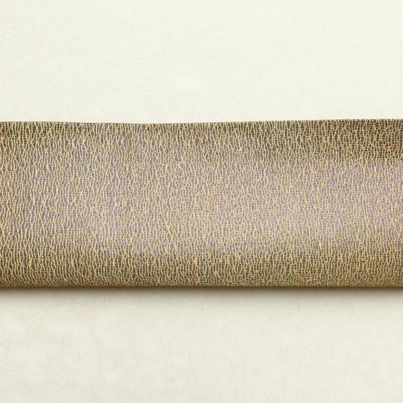 袋帯 太鼓柄 美品 刺繍 証紙あり 一般用 正絹 うさぎ 兎 人物・動物柄 黄・黄土色_画像21