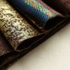 袋帯 六通柄 美品 彫絹 正絹 幾何学柄・抽象柄 茶_画像30