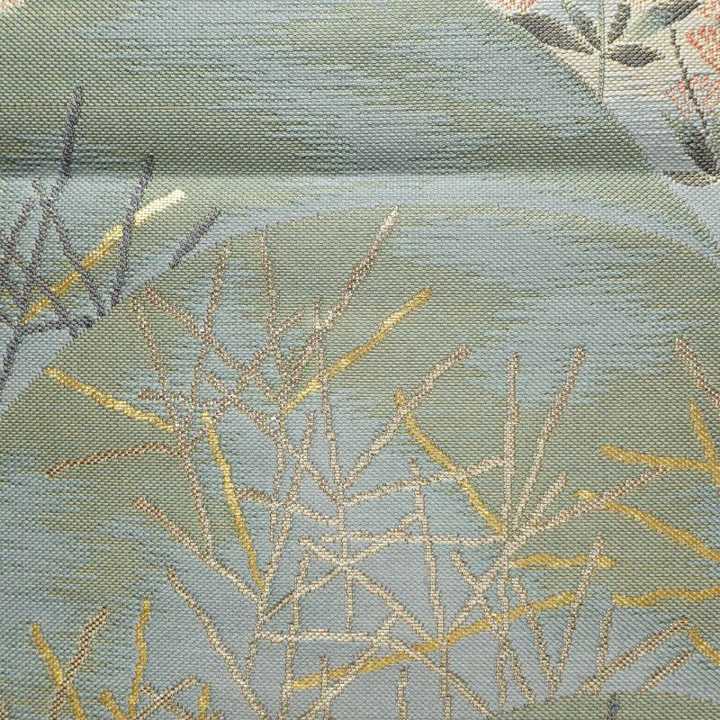 袋帯 六通柄 フォーマル用 正絹 波 風景柄 金・銀_画像3