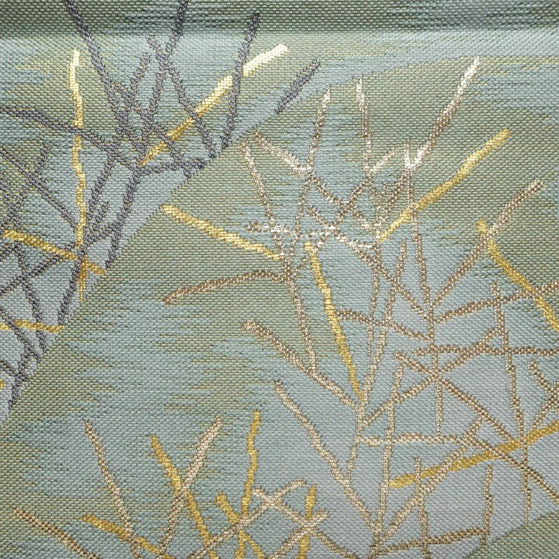 袋帯 六通柄 フォーマル用 正絹 波 風景柄 金・銀_画像7