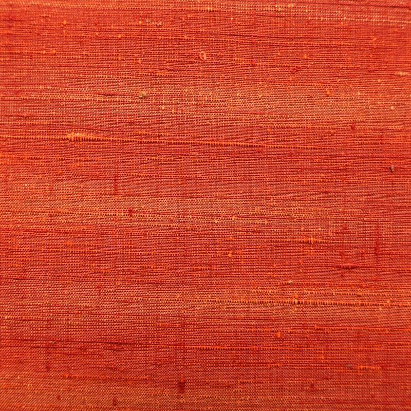 袋帯 紬 全通柄 美品 一般用 正絹 縞柄・線柄 赤・朱_画像3