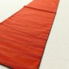 袋帯 紬 全通柄 美品 一般用 正絹 縞柄・線柄 赤・朱_画像11