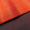 袋帯 紬 全通柄 美品 一般用 正絹 縞柄・線柄 赤・朱_画像16