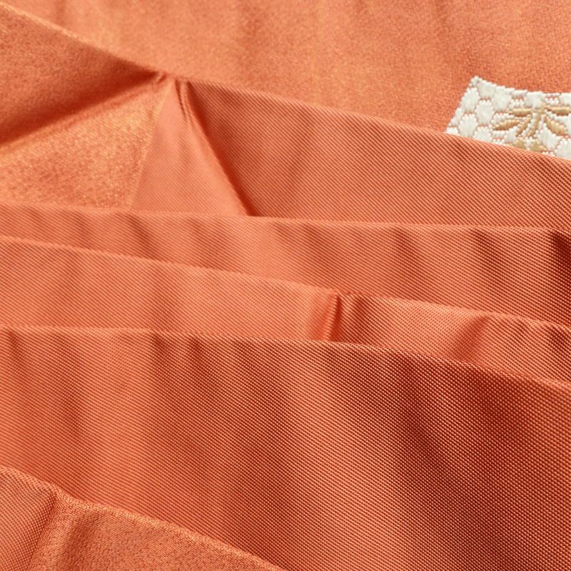 名古屋帯 太鼓柄 正絹 古典柄 菊 金糸 名古屋仕立て 橙_画像28