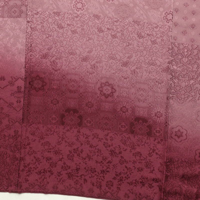 付け下げ 正絹 その他の柄 袷仕立て ぼかし 紫・藤色_画像17