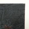 大島紬 良品 証紙なし しつけ糸付き 正絹 木の葉・植物柄 袷仕立て 黒_画像15