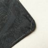 大島紬 良品 証紙なし しつけ糸付き 正絹 木の葉・植物柄 袷仕立て 黒_画像18