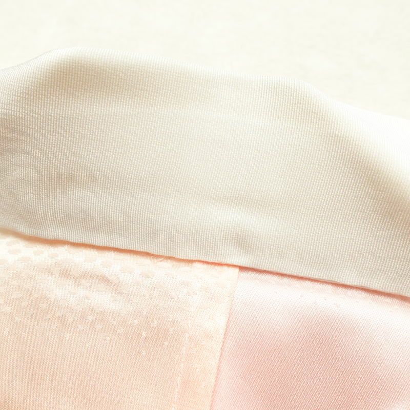 長襦袢 良品 正絹 幾何学柄・抽象柄 袖無双・胴抜き ピンク_画像25