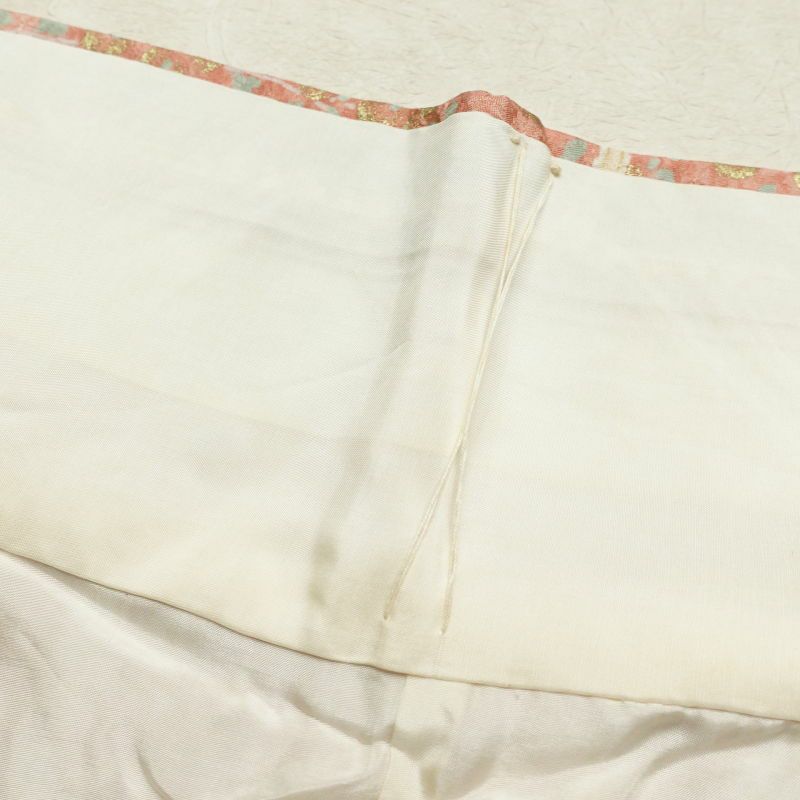 小紋 正絹 金彩 古典柄 小紋着物 こもん 袷仕立て ピンク_画像25