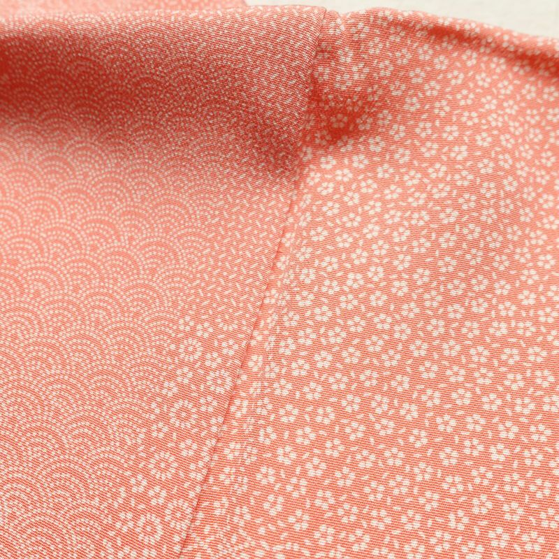 小紋 良品 伝統工芸 伊勢型彫 落款入り 縮緬 江戸小紋 正絹 古典柄 袷仕立て ピンク_画像21