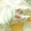 紬 正絹 紬着物 アンティーク風 花柄 袷仕立て 橙_画像32