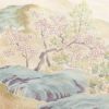 色留袖 美品 琳派祥鶴図 丹後ちりめん 金糸 刺繍 しつけ糸付き 正絹 古典柄 袷仕立て ピンク_画像16