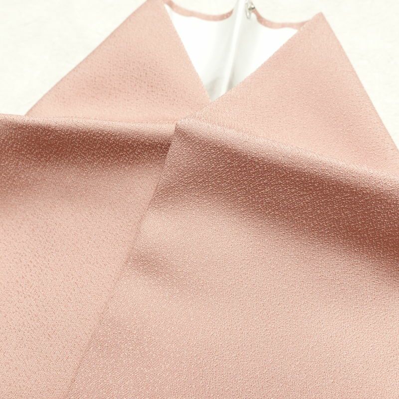 色留袖 美品 箔扇琳派図 丹後ちりめん しつけ糸付き 箔 金糸 刺繍 正絹 古典柄 袷仕立て ピンク_画像27