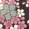 訪問着 良品 金駒刺繍 金彩 正絹 花柄 桜 袷仕立て 紫・藤色_画像8