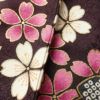 訪問着 良品 金駒刺繍 金彩 正絹 花柄 桜 袷仕立て 紫・藤色_画像11