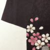 訪問着 良品 金駒刺繍 金彩 正絹 花柄 桜 袷仕立て 紫・藤色_画像15