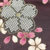 訪問着 良品 金駒刺繍 金彩 正絹 花柄 桜 袷仕立て 紫・藤色_画像17
