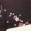 訪問着 良品 金駒刺繍 金彩 正絹 花柄 桜 袷仕立て 紫・藤色_画像21