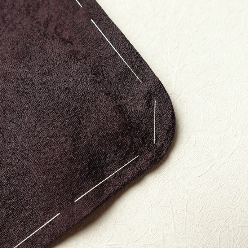 訪問着 良品 金駒刺繍 金彩 正絹 花柄 桜 袷仕立て 紫・藤色_画像25