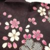 訪問着 良品 金駒刺繍 金彩 正絹 花柄 桜 袷仕立て 紫・藤色_画像28