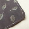 小紋 美品 しつけ糸付き 縮緬 正絹 木の葉・植物柄 袷仕立て 紫・藤色_画像18