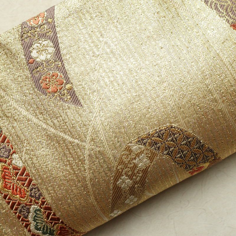 袋帯 六通柄 美品 フォーマル用 正絹 七宝 亀甲 青海波 古典柄 金・銀_画像22