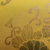 袋帯 六通柄 箔 フォーマル用 正絹 花柄 黄・黄土色_画像9