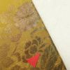 袋帯 六通柄 箔 フォーマル用 正絹 花柄 黄・黄土色_画像13